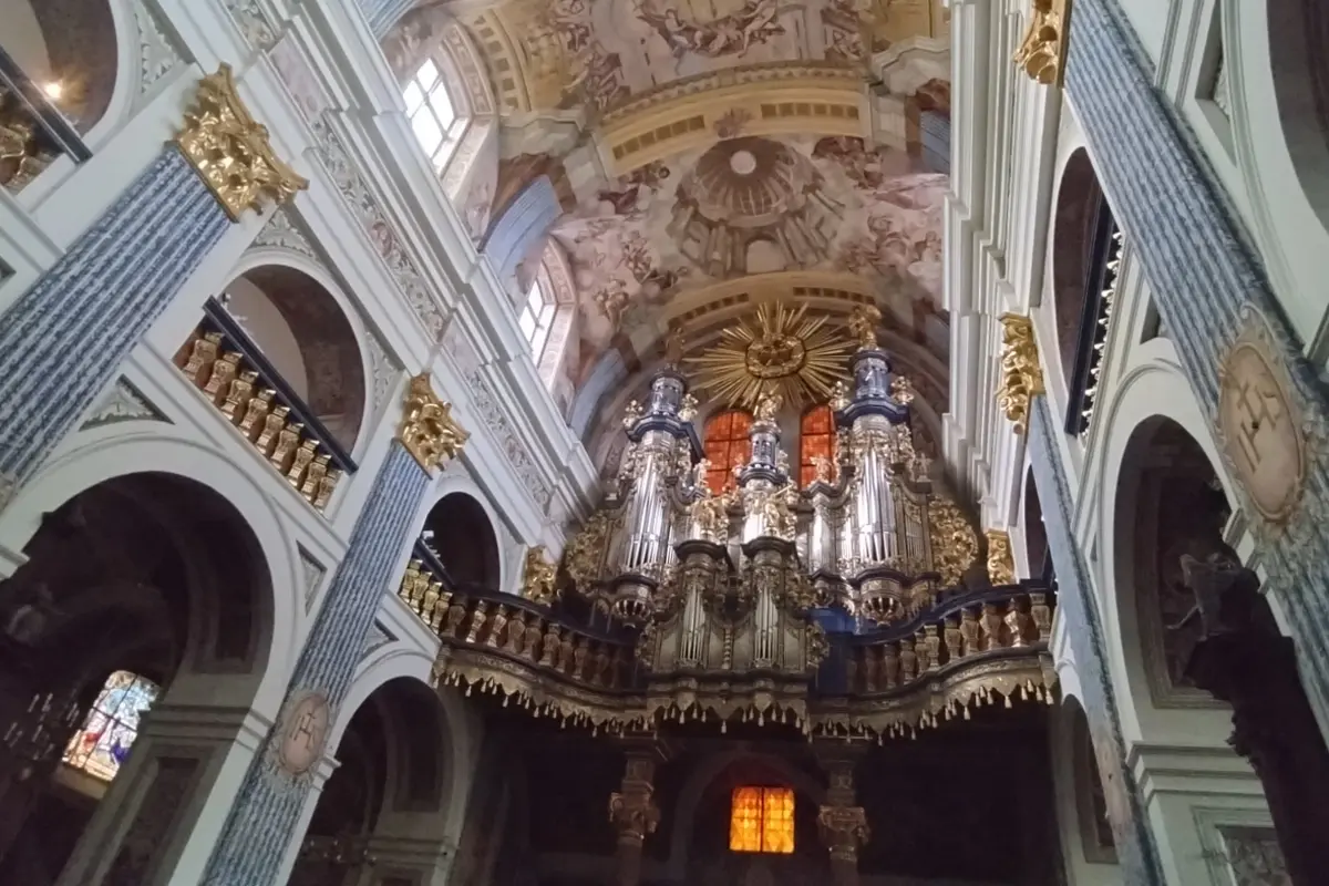 Ruchome organy w Świętej Lipce podczas prezentacji