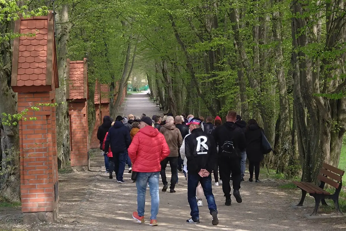 Aleja Różańcowa biegnąca do Cudownego Źródełka w Goietrzwałdzie