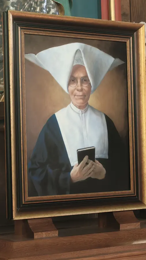 Obraz siostry Stanisławy Samulowskiej w Gietrzwałdzie