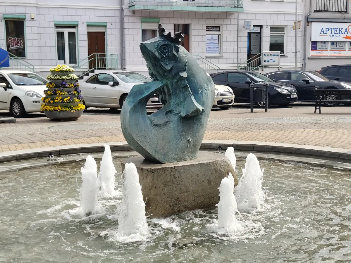 Rynek i Fontanna Króla Sielaw